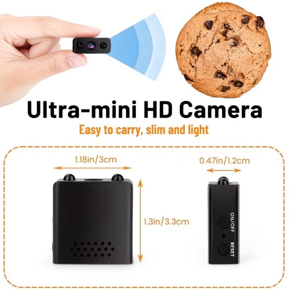 Compact Black Mini Camera with USB Cable - Picture 3 of 6